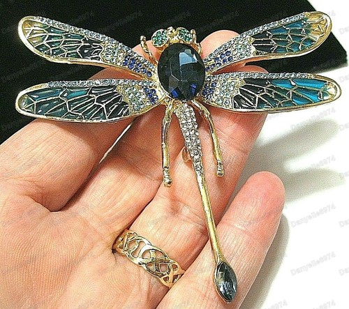 Large blue crystal enamel - large,